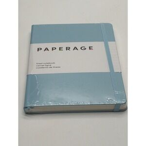 Paperage Lined Notebook Sky Blue Hardcover Journal 5.6 x 8 Inch 160 Pages 100gsm